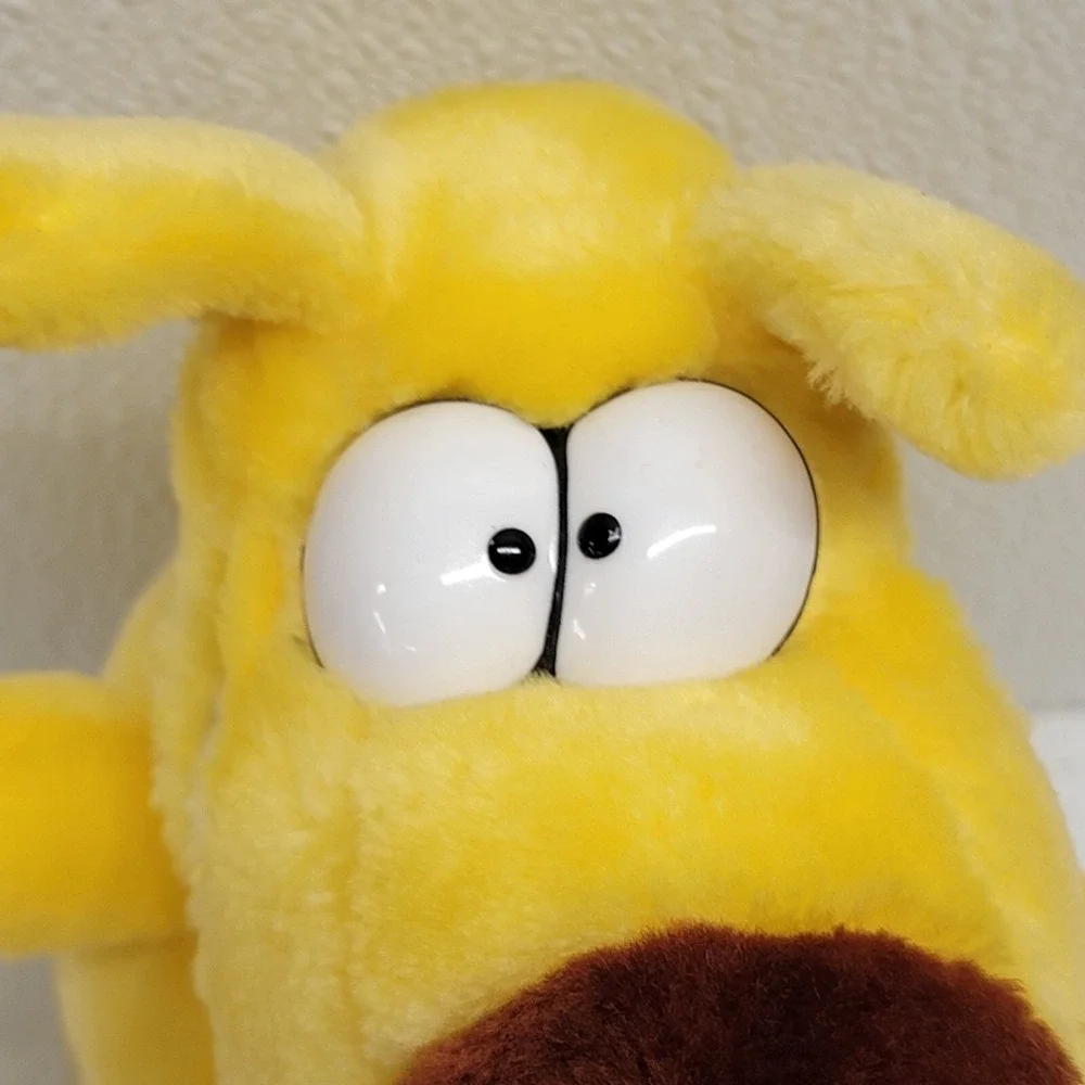 24K Mother Goose & Grimm Grimmy Yellow Dog Plush Stuffed Animal Cartoon 1989